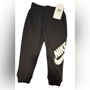 Nike Black Joggers with Large White Logo